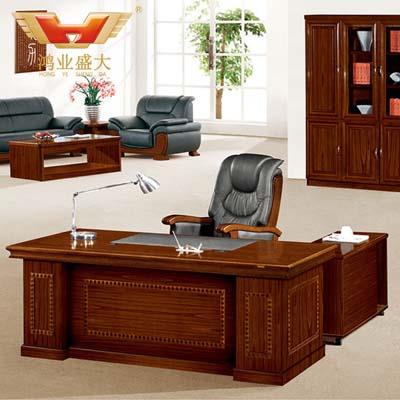 廣東實(shí)木辦公家具 廠家直銷大班臺HY-D8818